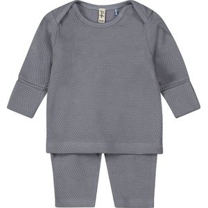 Dirkje - Shirt met Broekje - Faded Blue - 100% Organisch Katoen