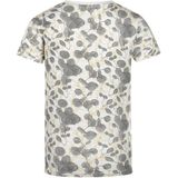 Koko Noko - T-shirt - Wit-Grijs-Geel - Katoenmix - Ronde Hals