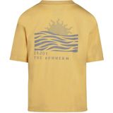 Koko Noko - T-shirt - Geel-Blauw - Katoen-Elastaan