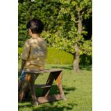 Koko Noko - T-shirt - Geel-Blauw - Katoen-Elastaan