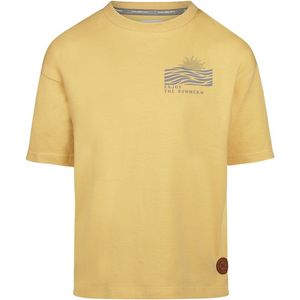 Koko Noko - T-shirt - Geel-Blauw - Katoen-Elastaan