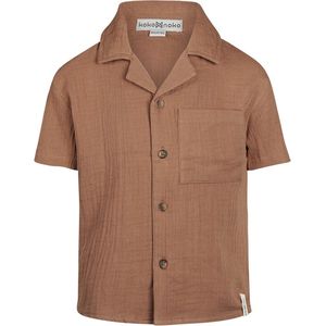 Koko Noko - Blouse - Bruin - Korte Mouwen