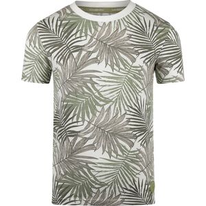 Koko Noko - T-shirt - Off White - Katoen - All Over Print Planten