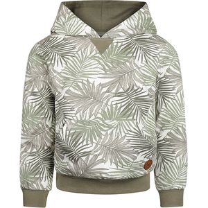 Koko Noko - Jongens Trui - Faded Groen - All Over Print van Planten