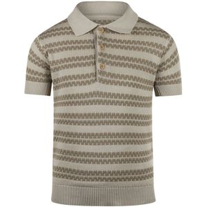 Koko Noko P54857 Polo's & T-shirts Jongens - Polo shirt - Taupe - Maat 92