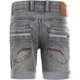 Koko Noko - Denim Short - Grijs - Katoenmix - Riemlussen, Rits- en Knoopsluiting