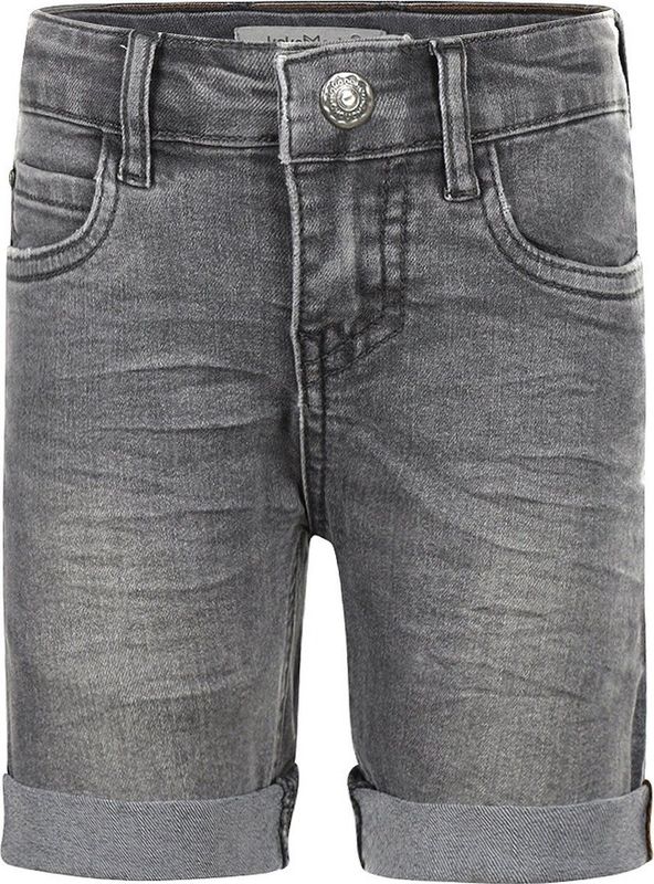 Koko Noko - Denim Short - Grijs - Katoenmix - Riemlussen, Rits- en Knoopsluiting