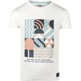 Koko Noko - T-Shirt - Off White - Katoen - Kleurrijke Print