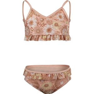 Koko Noko - Halterbikini - Peach - Bloemenprint - Franjes