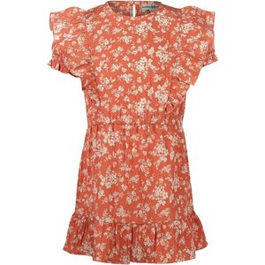Koko Noko - Jurk - Oranje - Polyester met Elastaan