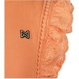 Koko Noko - T-shirt - Oranje - Katoen - Badge en Franjes