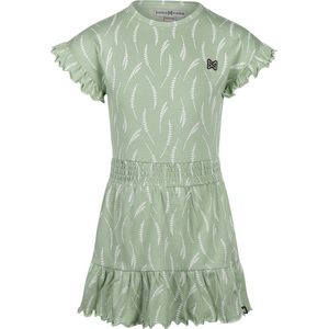Koko Noko - Jurk - Licht Groen - Jersey - All Over Print