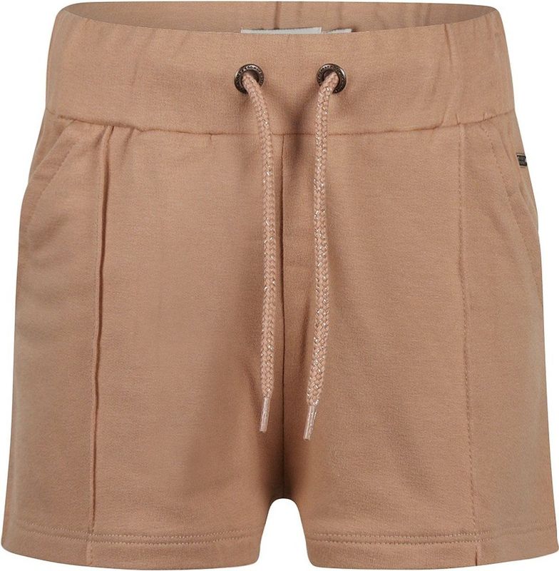 No Way Monday - Korte Broek - Lichtbruin - Katoenmix - Elastische Tailleband
