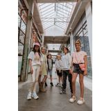 No Way Monday - Denim Shorts - Blauw - Katoen met Elastaan