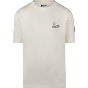 No Way Monday - T-shirt - Off White - Katoen - Print op Borst en Rug