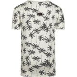 No Way Monday - T-shirt - Ecru - Grijs - Katoen en Elastaan