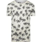 No Way Monday - T-shirt - Ecru - Grijs - Katoen en Elastaan