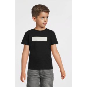 No Way Monday - Jongens T-shirt - Zwart - Witte Print