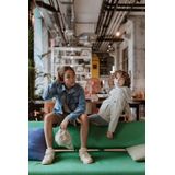 No Way Monday - Korte Broek - Grijsgroen - Katoen met Elastaan