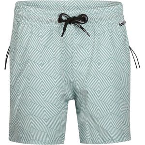 No Way Monday - Zwembroek - Oceaan Blauw - Gestreept Patroon