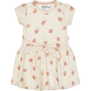 Dirkje - Jerseyjurk - Off White - Aardbeienprint - Zomercollectie