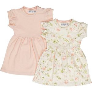 Dirkje 2 PACK Meisjes Jurk - Faded peach