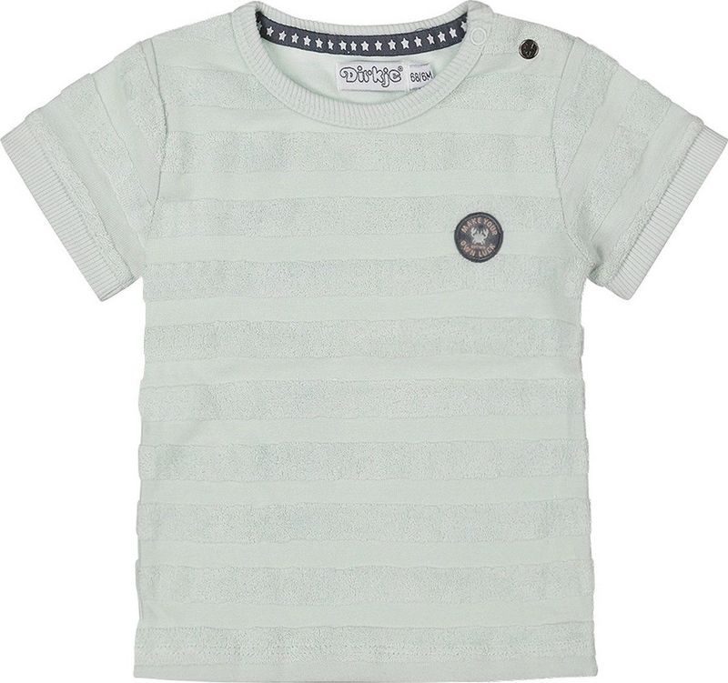 Dirkje - T-Shirt Korte Mouw - Terry - Bright Blue