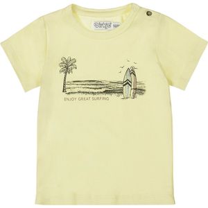 Dirkje - Beach T-Shirt - Korte Mouw - Light Yellow - Katoen