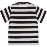 Dirkje - T-shirt - Donkerblauw/Wit - Katoen/Elastaan