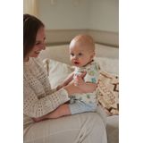 Dirkje - T-shirt - Grijs Melange - Geel Groen - Katoenmix