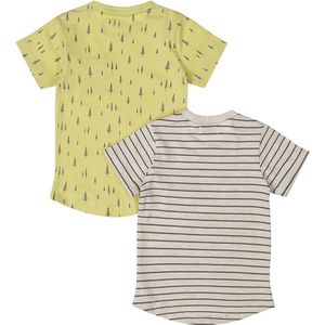Dirkje - T-shirt - Lichtgeel - 2 Pack - Korte Mouwen