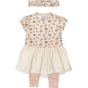 Dirkje - Jurkje Met Legging - Beige - Katoen