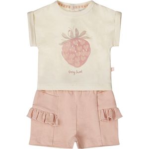 Dirkje - Meisjes Kledingset - Light coral - T-shirt en Broekje