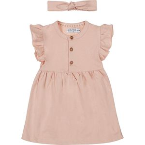 Dirkje - Jurk - Poederroze - Katoen met Elastaan
