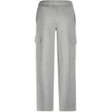 No Way Monday - Wide Leg Cargo Broek - Grijs Melange