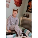 No Way Monday - Wide Leg Cargo Broek - Grijs Melange