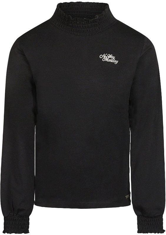 No Way Monday - Longsleeve - Katoen met Elastaan - Smockwerk aan de Voorkant