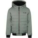No Way Monday - Gewatteerde Jas - Grijsgroen - Met Capuchon