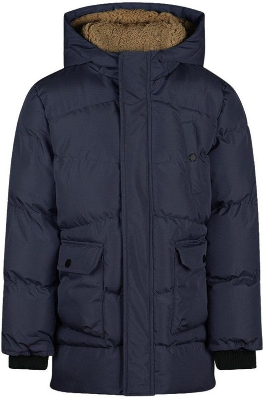 No Way Monday - Jongens Jas - Navy - Gewatteerd - Winterjas