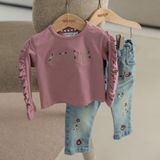 Dirkje loose fit regular waist regular fit jeans blauw