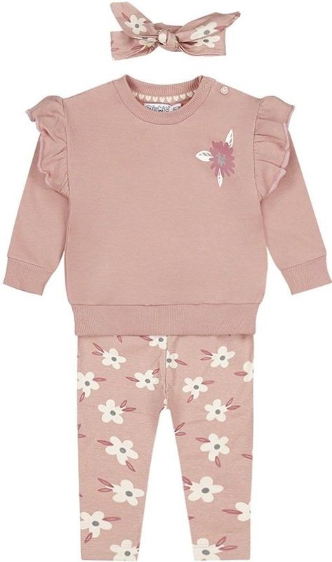 Dirkje - 3-Delige Set - Light Mauve - Sweater Legging Haarband
