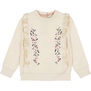 Dirkje - Sweater - Katoen - Met Lange Mouwen - Ronde Hals - Ruches aan de Boorden