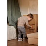 Dirkje - T-Shirt LS - Faded Brown - Safari-print