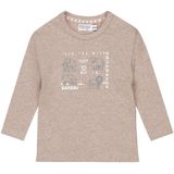 Dirkje - T-Shirt LS - Faded Brown - Safari-print