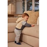 Dirkje - Cardigan - Beige - Met Capuchon - Fleece Voering