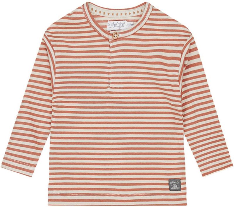 Dirkje - Stripes T-shirt - Pebble