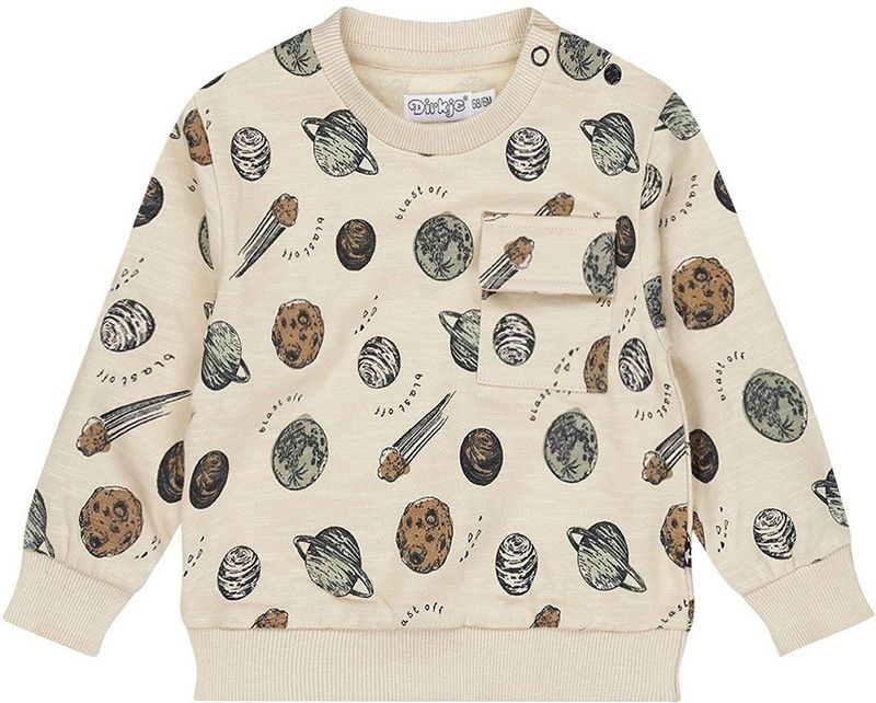 Dirkje - Loose Fit Trui - Pebble - Jongens