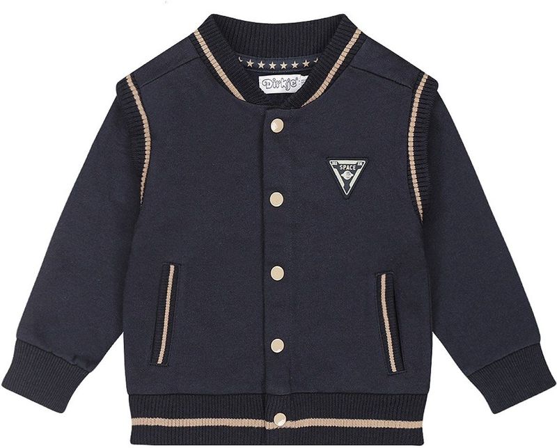 Dirkje - Vest - 100% Katoen - Lange Mouwen - Ronde Hals - Drukknoopsluiting