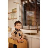 Dirkje - Sweater - Zacht Katoen - Met Drukknoopsluiting - 3D Applicatie