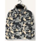 Koko Noko - Fleece Trui - Steel Blue - Halve Rits